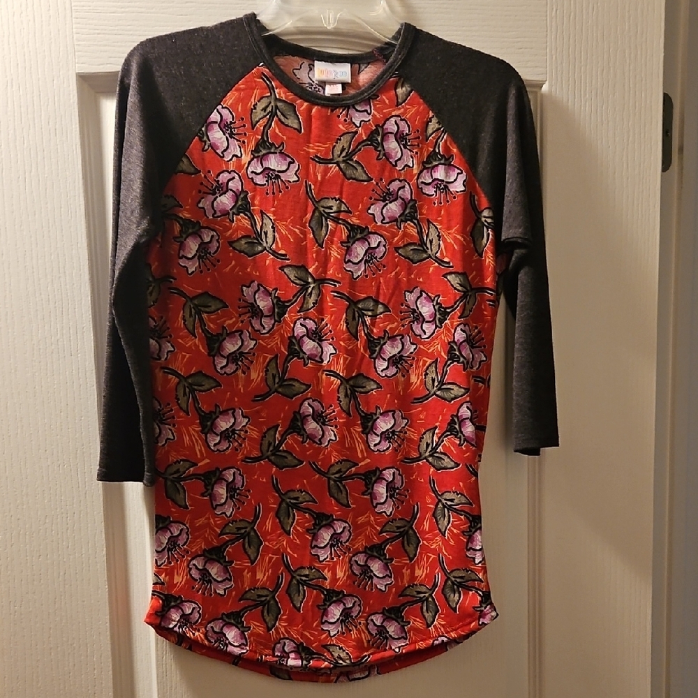 Floral Raglan Sleeve Top